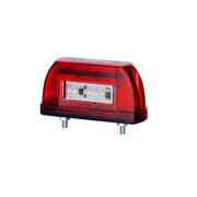 Червено LED осветление за номер, 12-24V