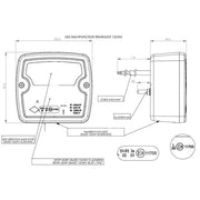 Малък LED стоп за ремарке/камион с 6 диода, 12-24V