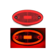 LED габарит за всички камиони с неонов ефект, 12V/24V - Червен