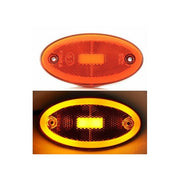 Жълт LED  габарит за всички товарни автомобили с неонов ефект 12V/24V