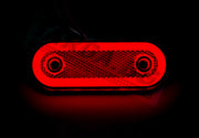 LED неон габарит овален – 20 диода, червен, 12/24V