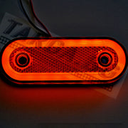 LED неон габарит овален – 20 диода, оранжев, 12/24V