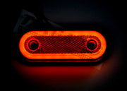 LED неон габарит овален – 20 диода, оранжев, 12/24V