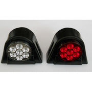 LED габарит рогче с 14 диода, червено-бял - 24V