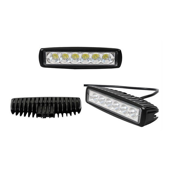 LED халоген - прожектор алуминий  6 диода 18W
