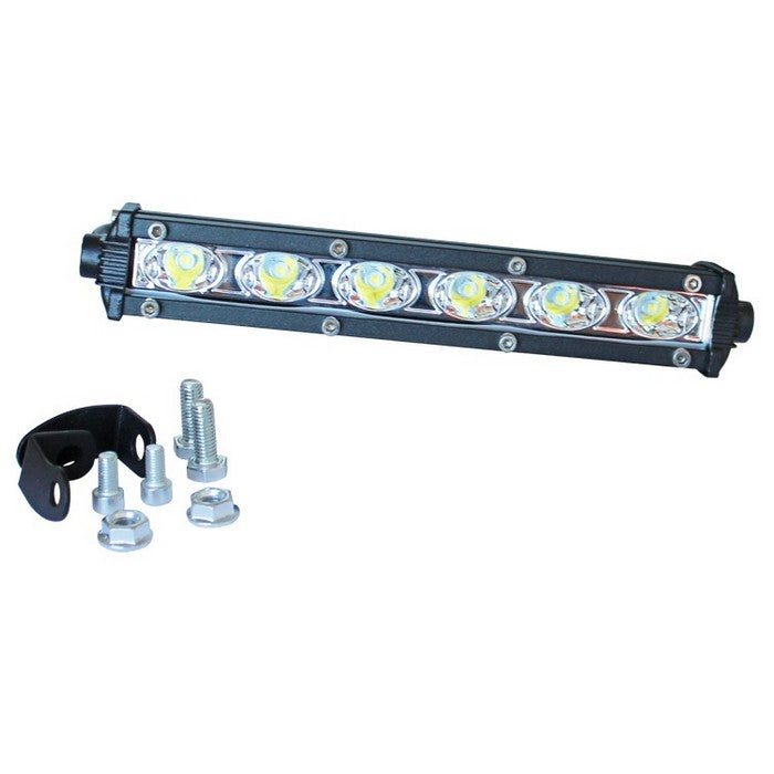 Мини LED бар 18W тънък с 6 диода – халоген за джип, ATV и трактор