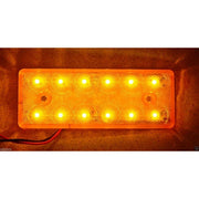 Жълт LED габарит за всички товарни автомобили 12 SMD - 24V