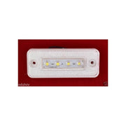 Бял LED габарит с 4 диода 12V за камион бус ремарке