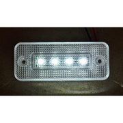 Бял LED габарит с 4 диода 12V за камион бус ремарке