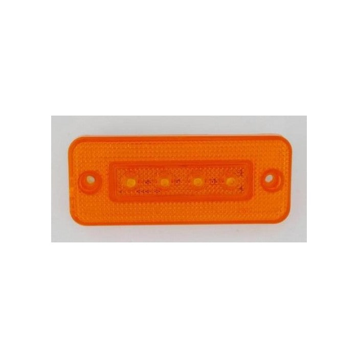 Жълт LED габарит с 4 диода 24V, за камион/ бус/ ремарке