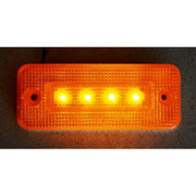 Жълт LED габарит с 4 диода 24V, за камион/ бус/ ремарке