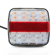 Стоп за камион | бус | шаси | ремарке с 16 LED, 10/30V - червено/бяло