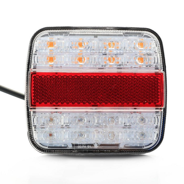 Стоп за камион | бус | шаси | ремарке с 16 LED, 10/30V - червено/бяло