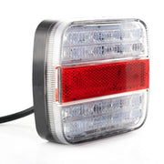 Стоп за камион | бус | шаси | ремарке с 16 LED, 10/30V - червено/бяло