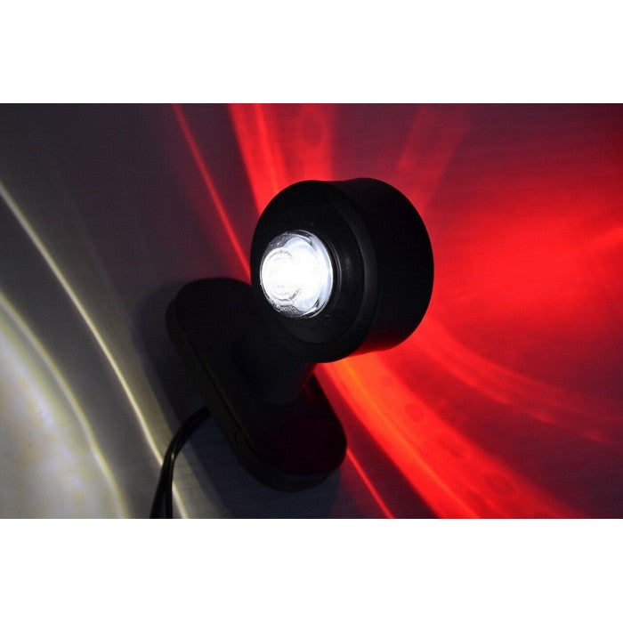 LED габарит рогче, червено/бяло 12/24V Е- маркирано