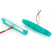 Зелен LED габарит, 12V за универсална употреба