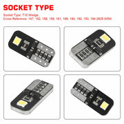 Лед Крушки За Габарит, Т10 W5W LED 2 SMD, 12V, Canbus, Бяла Светлина
