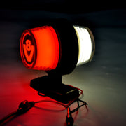 LED габарит, късо рогче NEON, червено/бяло - с лого