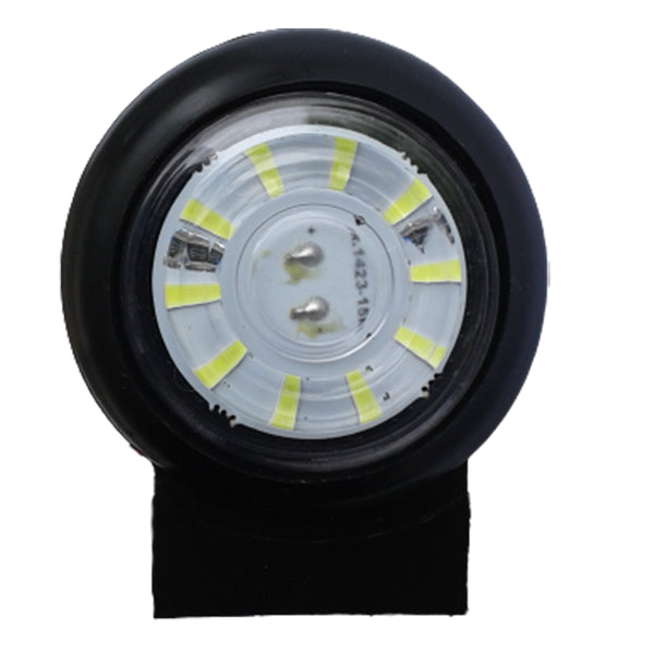 Кръгъл LED габарит с 10 диода, бял - 12/24V