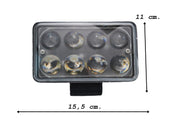 LED прожектор, мощна работна лампа 32W, 10/30V два режима къси и дълги