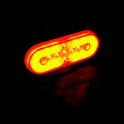 Диоден LED неон габарит, овал, жълт