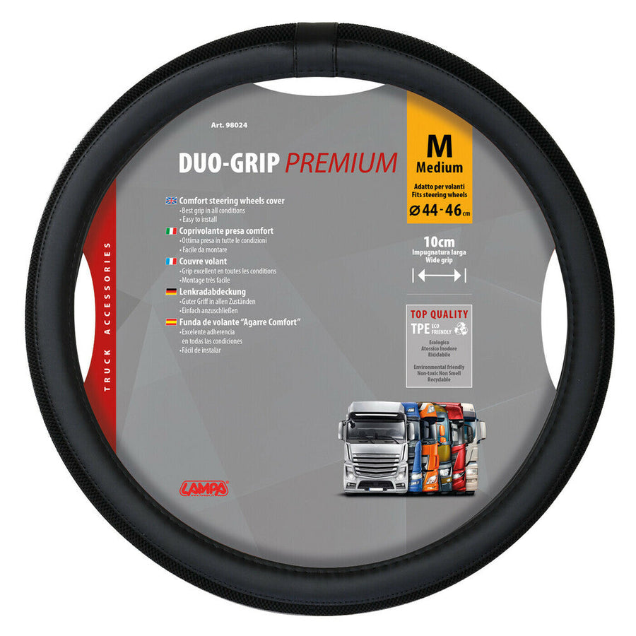 Калъф за волан Duo-Grip, size M 44/46 cm, черен