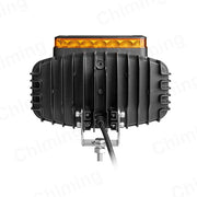 LED халоген тип Hella, с 12 диода, с бяла и жълта DRL + блиц светлина, 77W