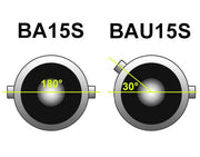 LED Лед Крушки, 18 SMD, BA15S 1156 (P21W), BAU15S 1156 (PY21W), 12V - 24V, Бяла, Оранжева, Червена, Синя Светлина