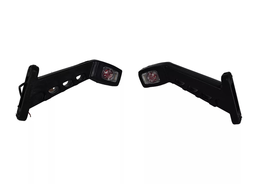Jumbo голямо тройно LED рогче – правоъгълно косо, 12/24V
