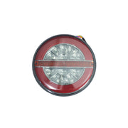Кръгъл Smoked LED Неон стоп „Хамбургер“ – 140 мм, 24V