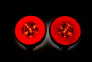 Неон LED габарит за огледало, Червено/Бяло - 12/24V