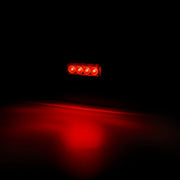 Mini LED габарит с 4 диода 12/24V, smoked - Червен