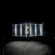 Универсален old school LED габарит, бяла светлина, 12/24V,  DOUBLE BURNER