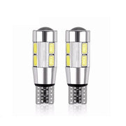 Лед LED Крушка За Габарит, Т10 W5W LED 10 SMD, Canbus, 12V, Бяла Светлина