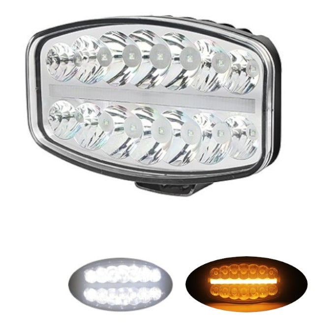 LED халоген - прожектор спот и дневна (ЖЪЛТА) светлина тип Hella. 80W