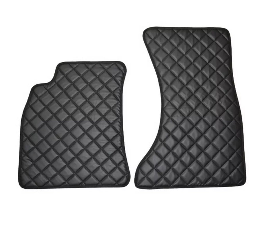 Anti-slippery кожени стелки за AUDI A4 2008 - 2015, черни