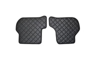 Anti-slippery кожени стелки за VW GOLF VI 2008 - 2013, черно - ЗАДНИ