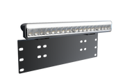 38см LED Лед Бар Със Стойка За Номер С Три Функции 55W, 4768lm, 12V - 24V E-Mark Подходящ За Автомобил, Бус, Камион, Селскостопански машини, Трактор, Комбайн, Агро Техника, Сеялка, Пръскачка, Джип, 4X4, Offroad, SUV
