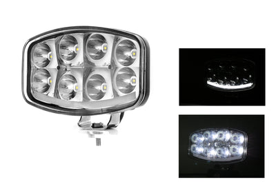 64W LED ЛЕД Фар Халоген Лампа с Три Функции Неон Neon Ефект 12V - 24V Бяла светлина 6500LM