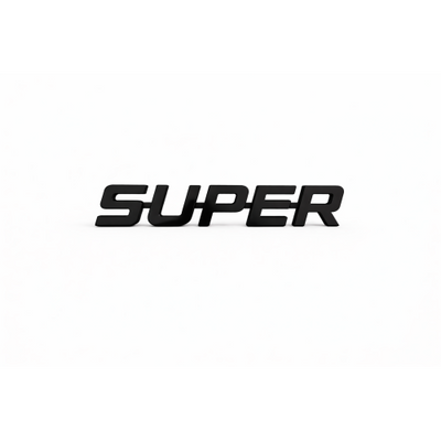 Пластмасов SUPER, 42х7 см, черен мат
