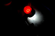 LED габарит, криво рогче - червено/бяло