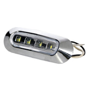 Диоден габарит хром лукс червено/жълто  с 4 диода, 12V