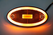 LED Светодиоден Габарит, 116mm x 60mm, Оранжев, Жълт, Неон Ефект, Три Функции,12V-24V