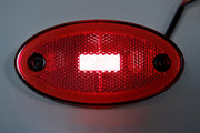 LED Светодиоден Габарит, 116mm x 60mm, Червен, Неон Ефект, Три Функции,12V-24V