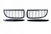 Двойни Бъбреци Решетки за BMW Е90 Е91 Pre-Facelift Преди Фейслифта 2005-2008 Черен Гланц