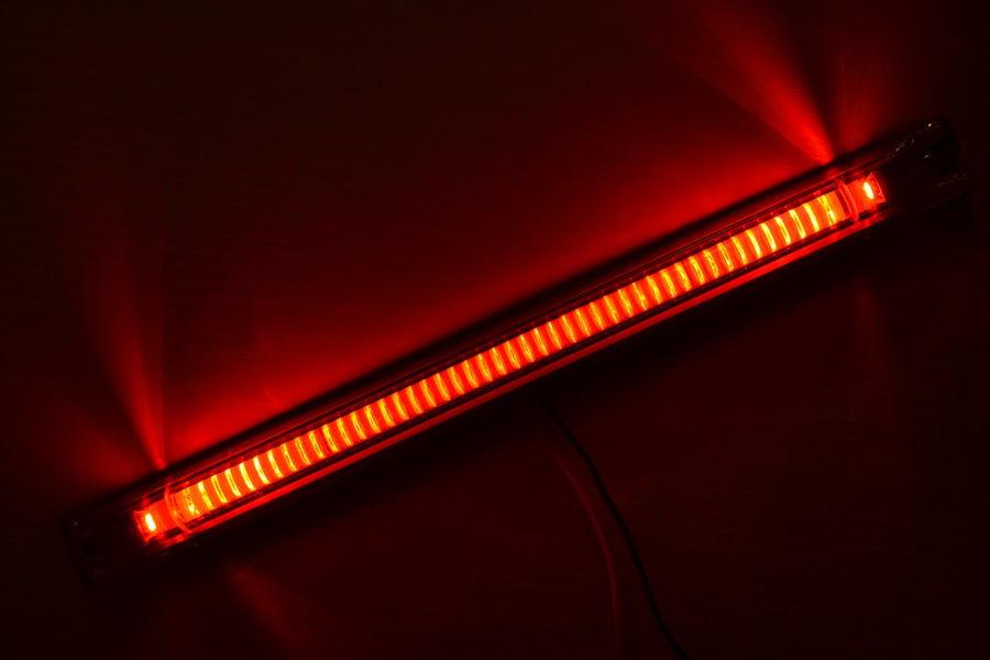 Дълъг прозрачен LED габарит, 12/24V