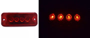 4 LED диоден габарит, ЧЕРВЕН - 24V