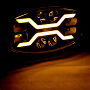 Овал Комбо LED Халоген + дневна бяла/ жълта NEON светлина, 16 диода, 12/24V
