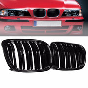 Двойни Бъбреци Решетки За BMW E39 1995 - 2003г. Черен Гланц Лак