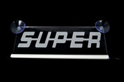 Табела с надпис "SUPER", лазер, 12/24V, 250мм.